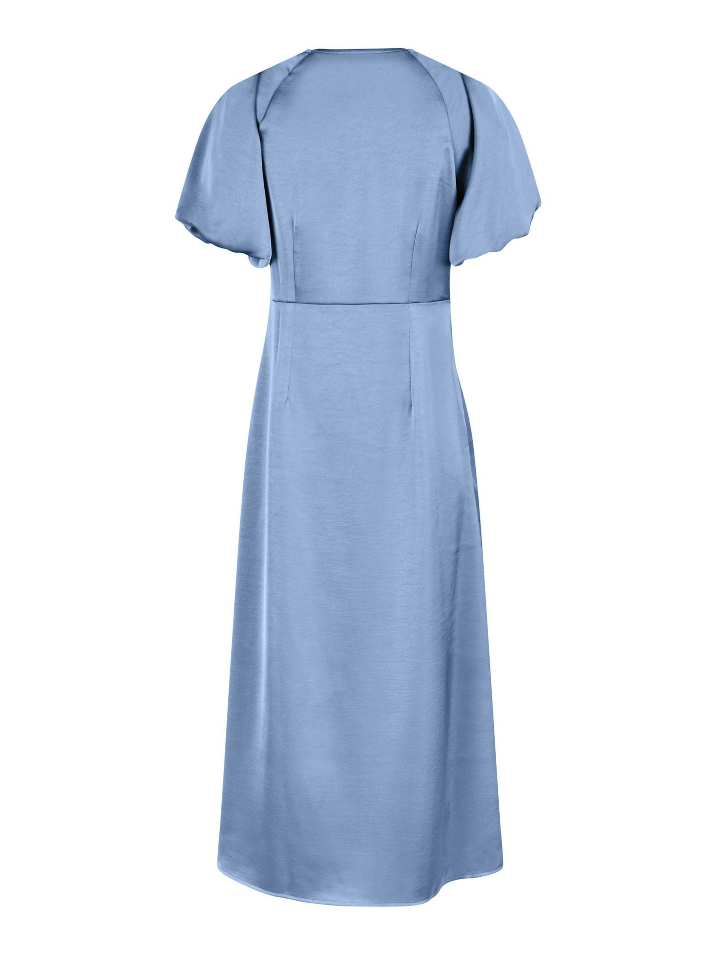 Illana Heavy Sateen Kjóll Blár - Neo Noir