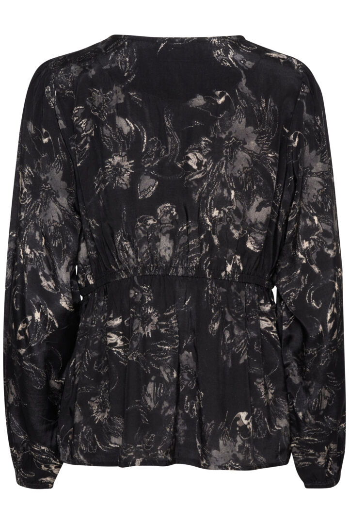 Lova blússa svört/grá - Cream