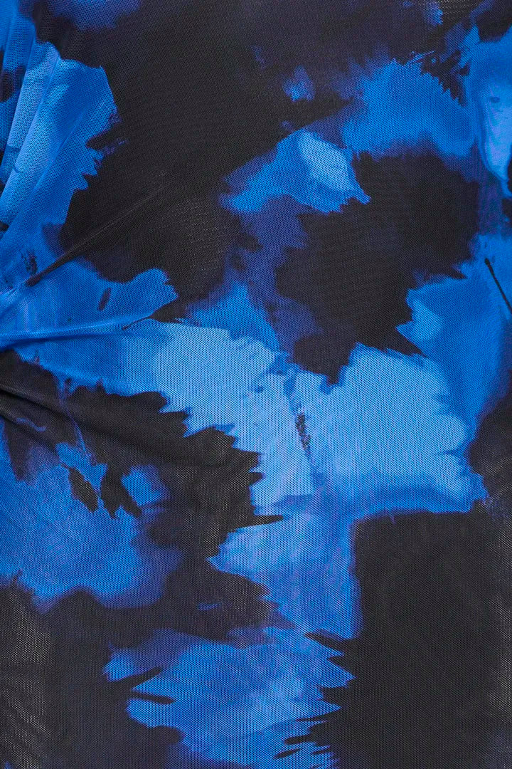 Paloma mesh kjóll svartur/blár