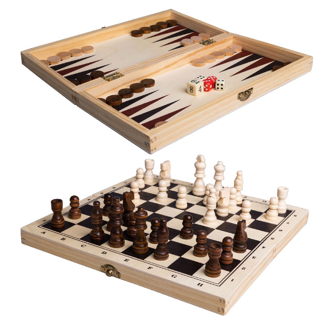 3-In-1 Game Box viður