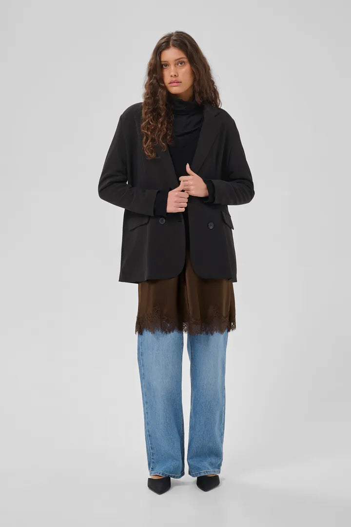 Brenda blúndupils brúnt - My Essential Wardrobe