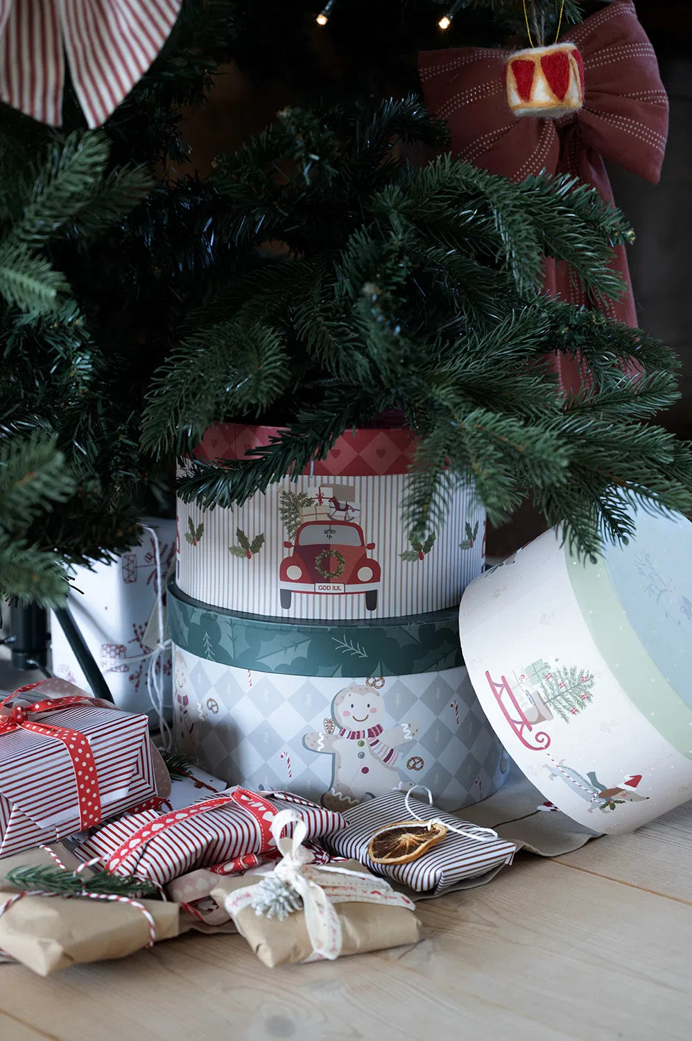 Jólagjafakassar sett m/þremur