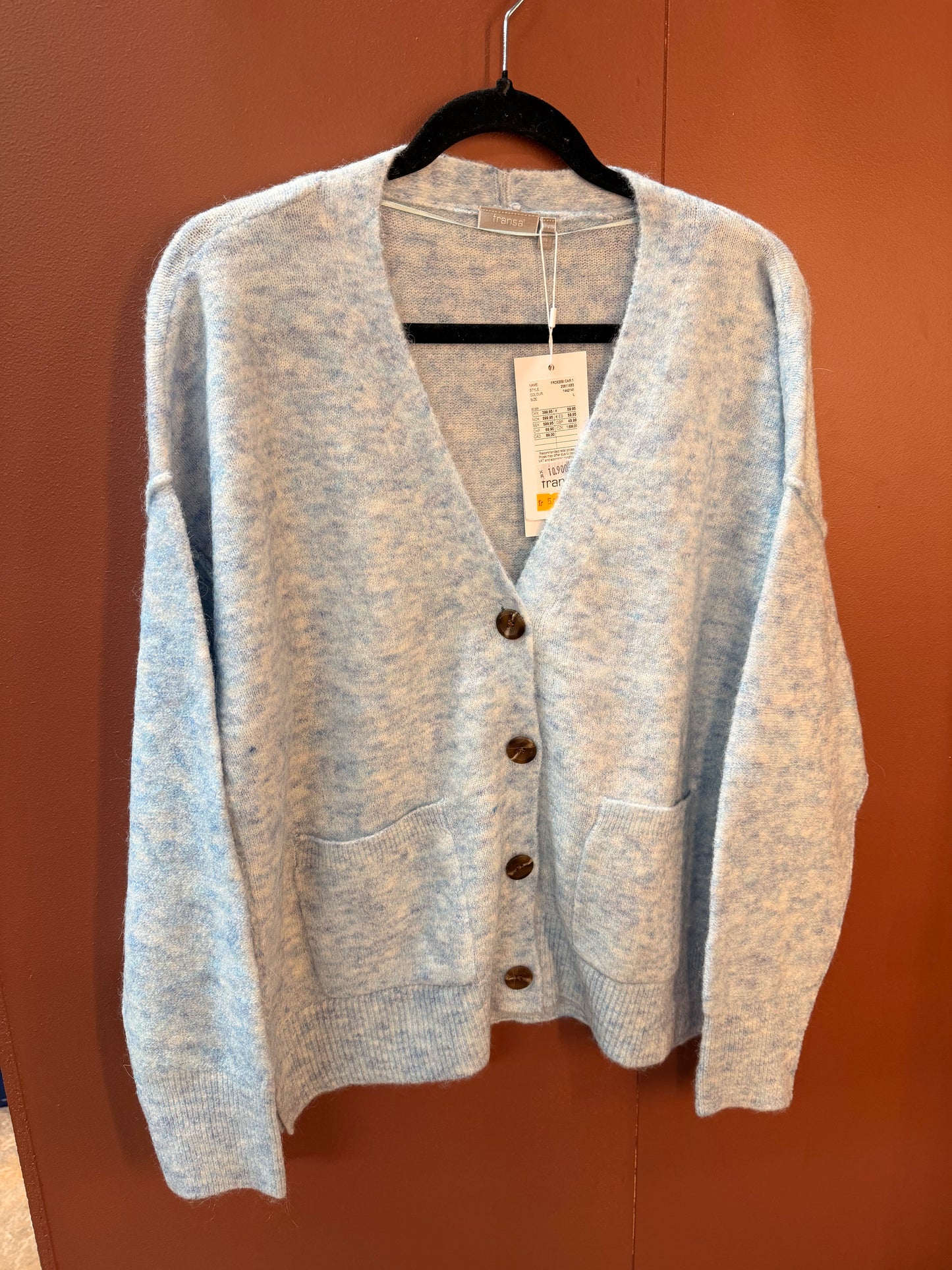 Debbi peysa blá Fransa - BARA TIL Í L OG XXL