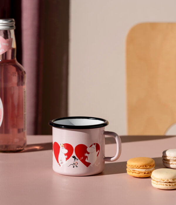 Moomin enamel bolli 2,5 DL- Heart