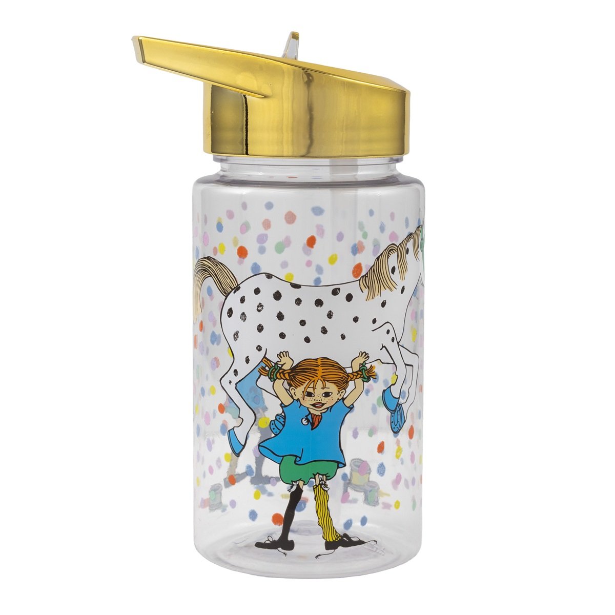 Vatnsflaska gull - Lína Langsokkur