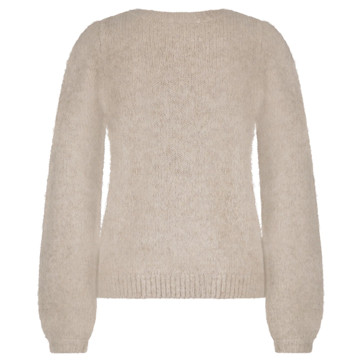 Red button logo peysa stone brún - Red Button