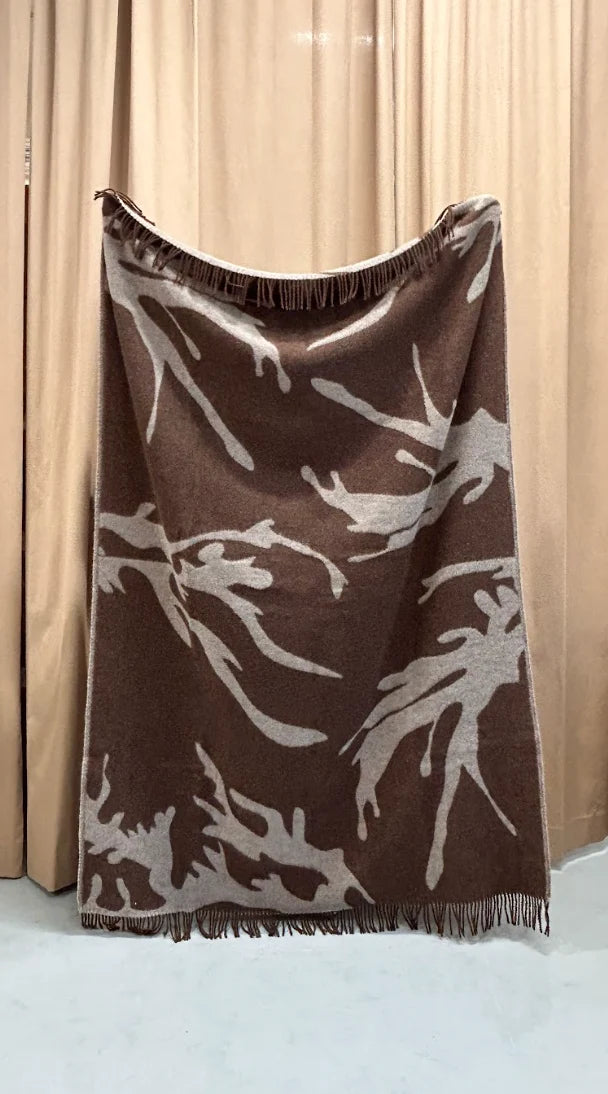 Þari Ullarteppi beige / brúnn - Ihanna home