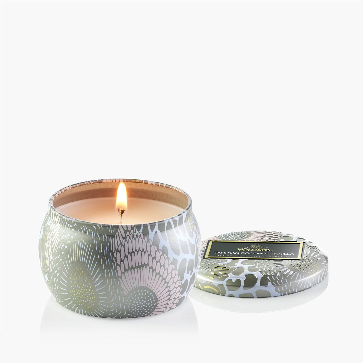 Tahitian Coconut mini tin ilmkerti - Voluspa