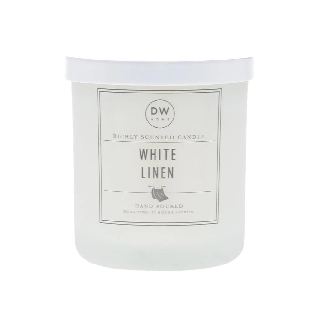 Ilmkerti meðalstórt - White linen