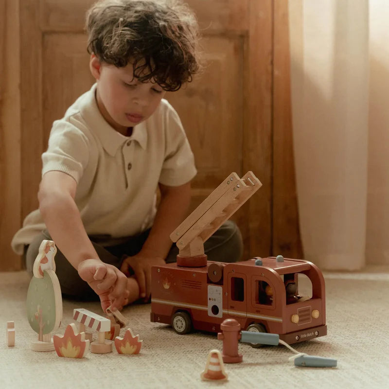 Slökkviliðsbíll viðar - Little Dutch