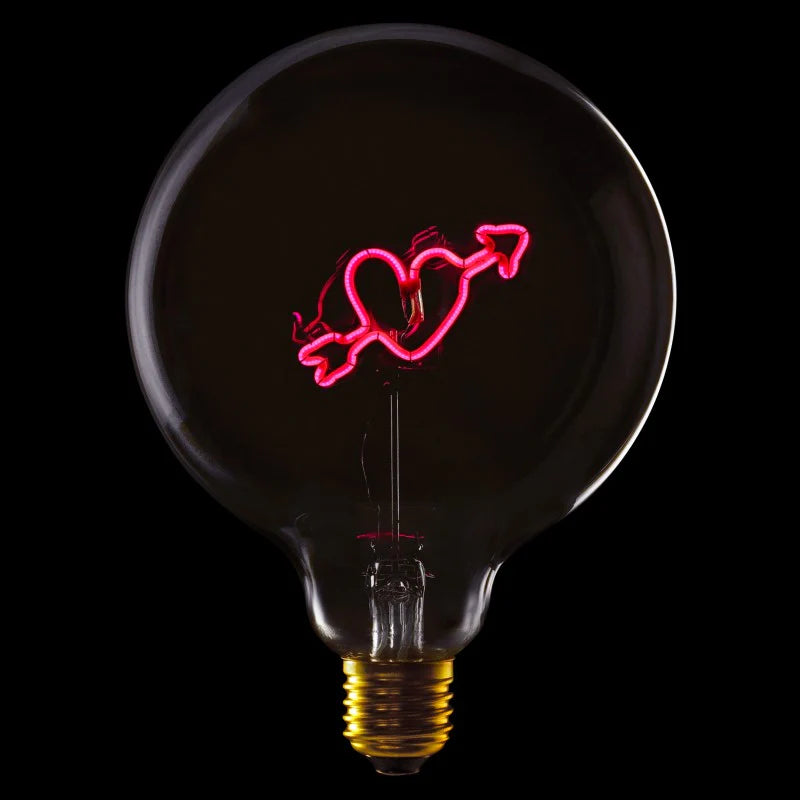 Ljósapera - Heart arrow