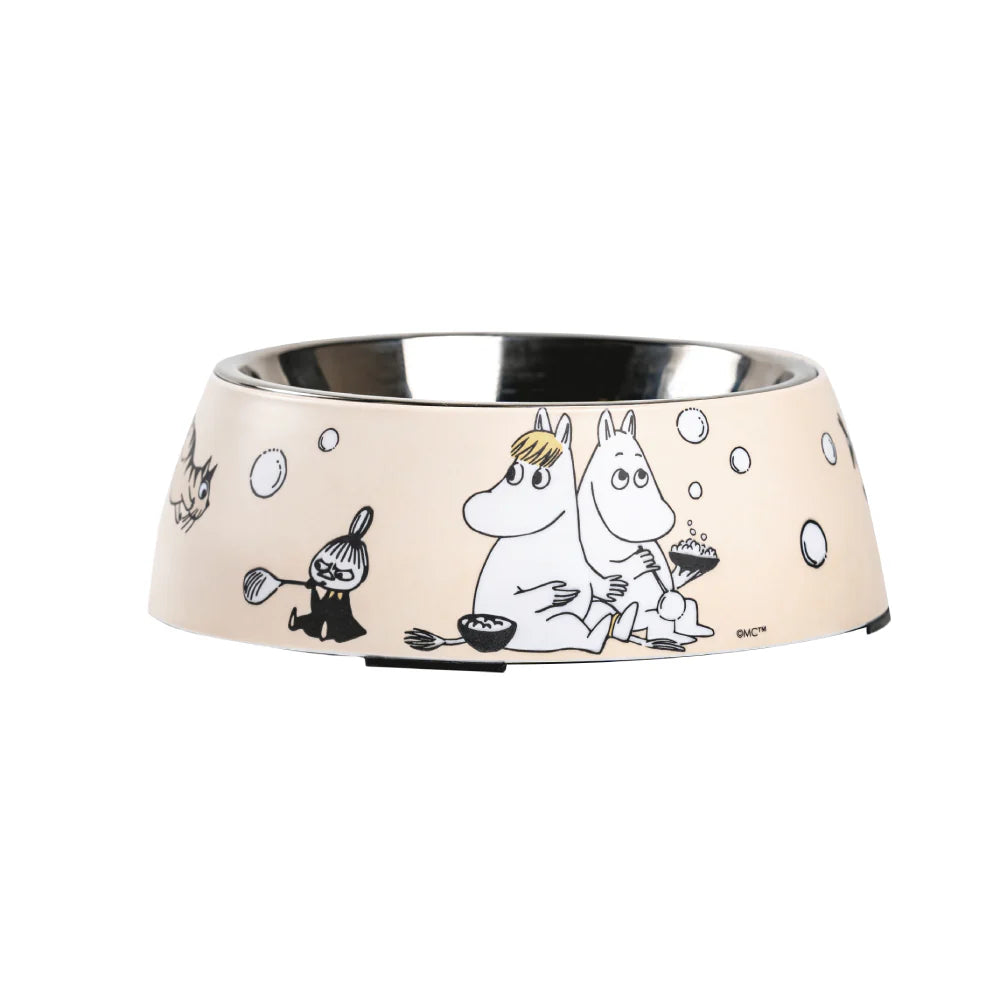 Moomin pets skál beige M - Muurla