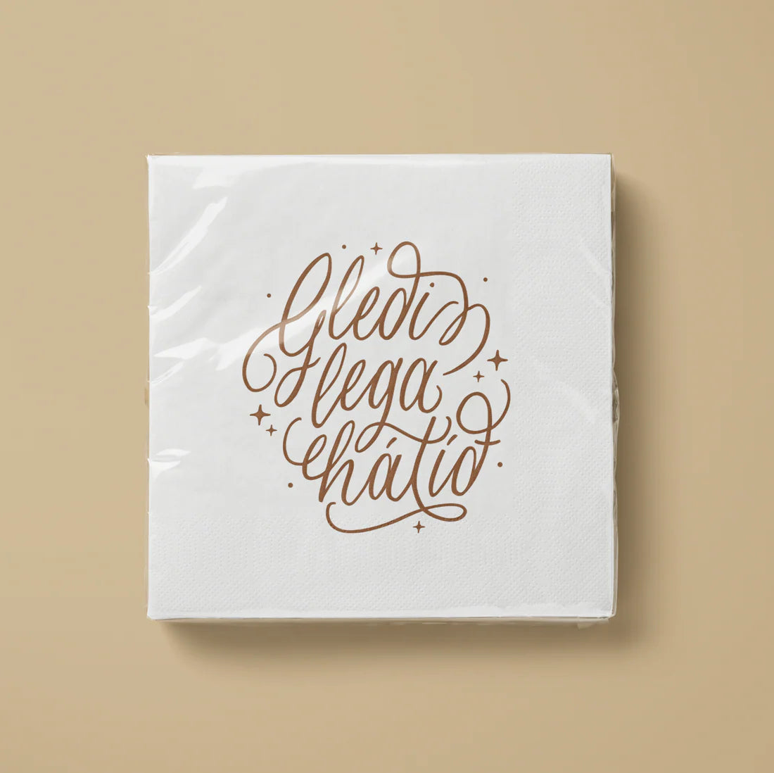 Servíettur - "Gleðilega hátíð"