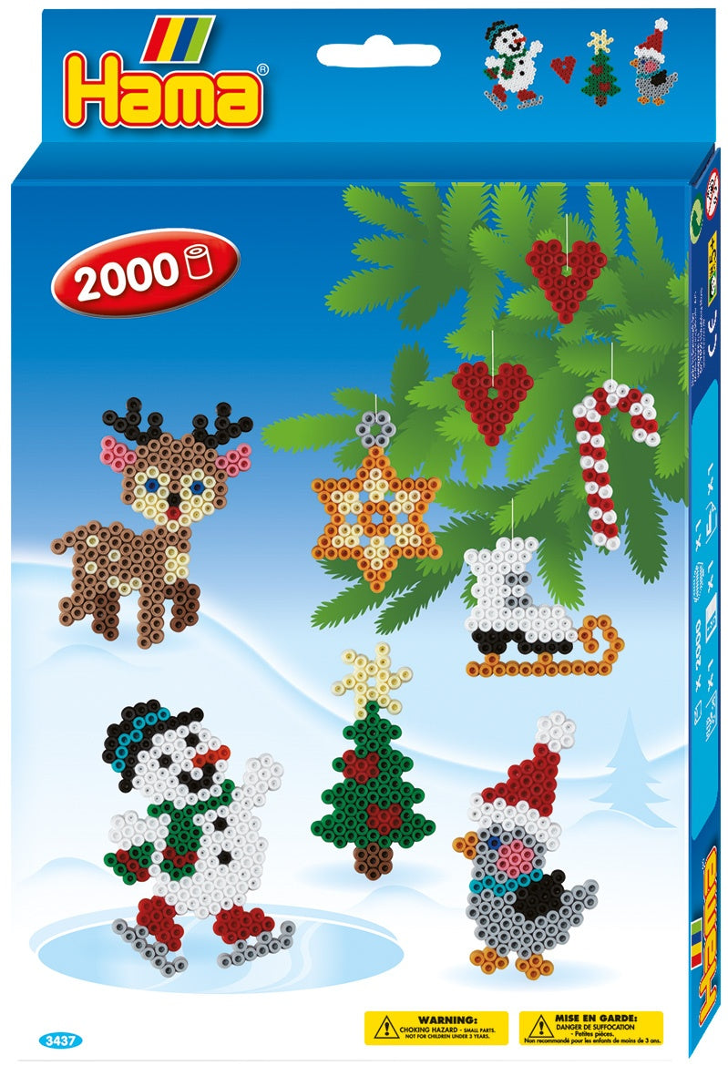 Perlur 2000 stk jólamyndir