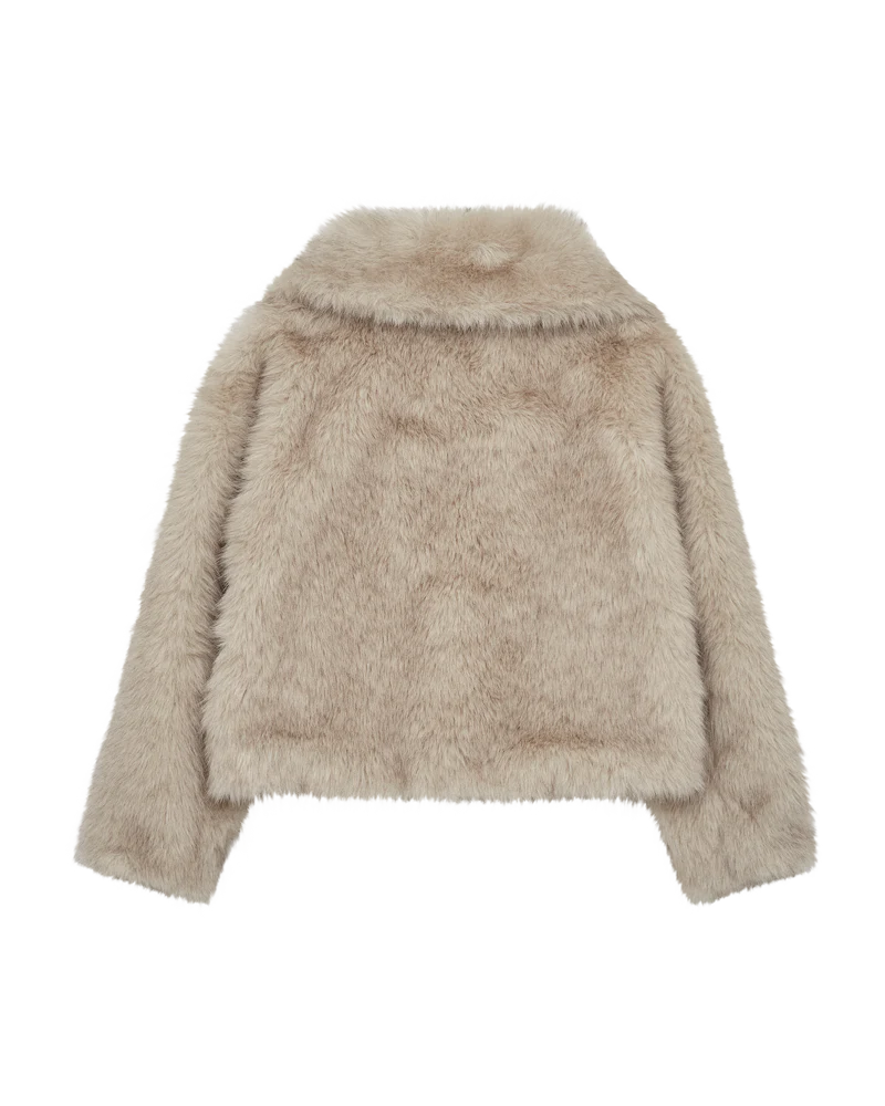 Cph Muse Loðjakki ljós