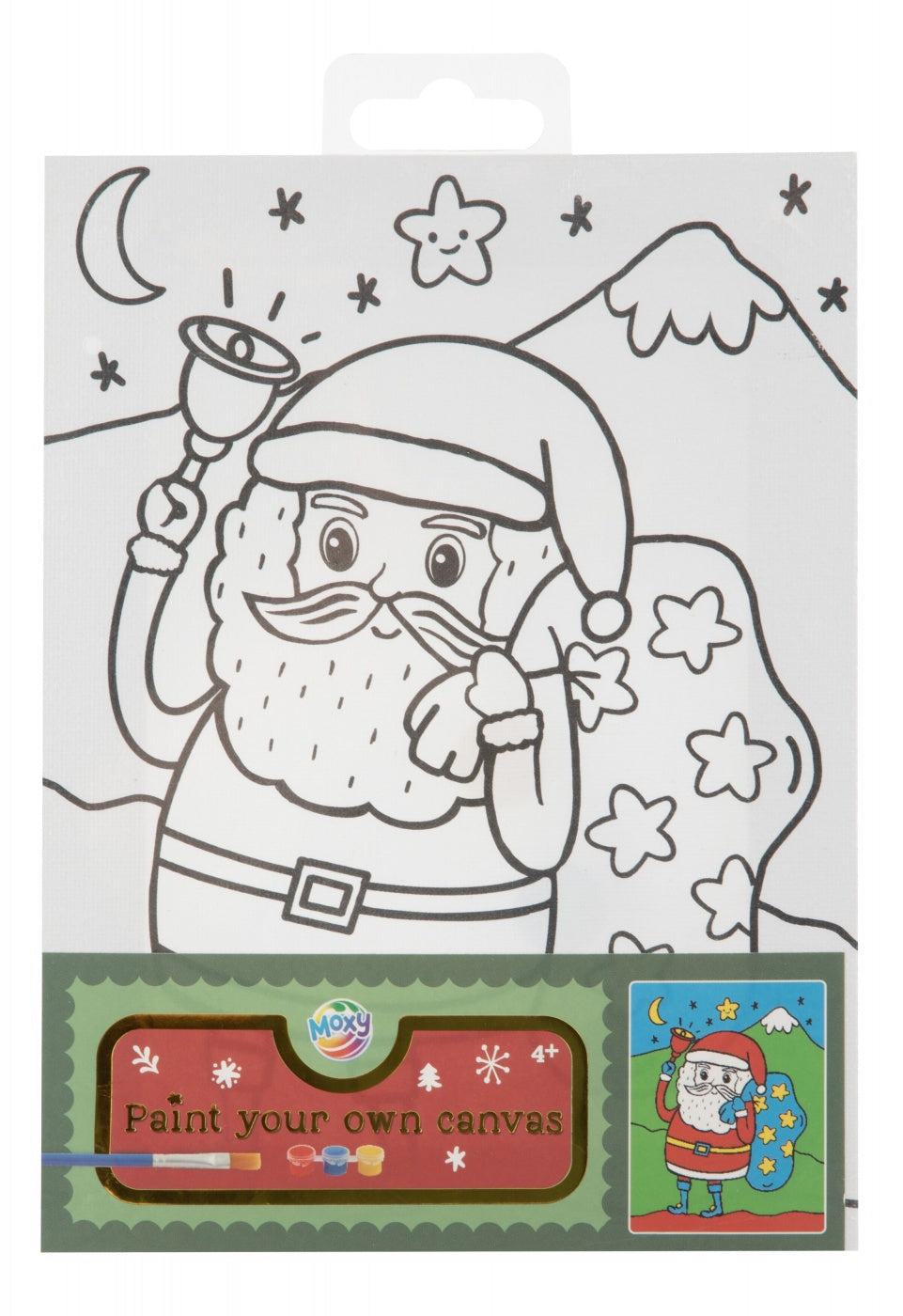 Jólaföndur - málað á striga