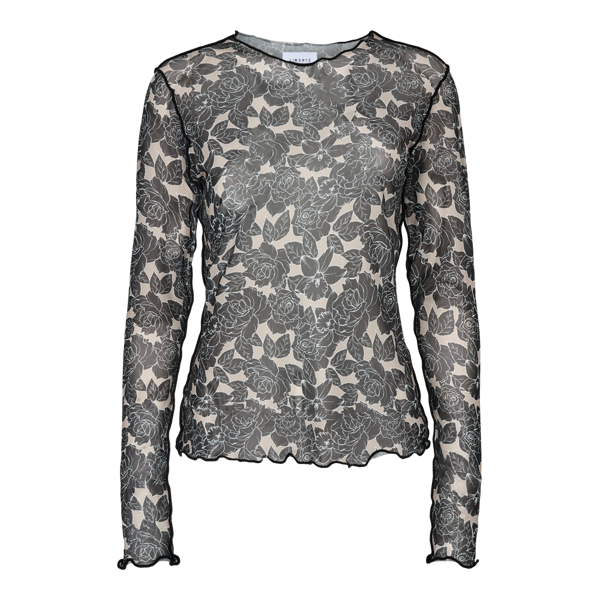 Mesh toppur svartur/rose Liberte  EINN TIL Í MEDIUM