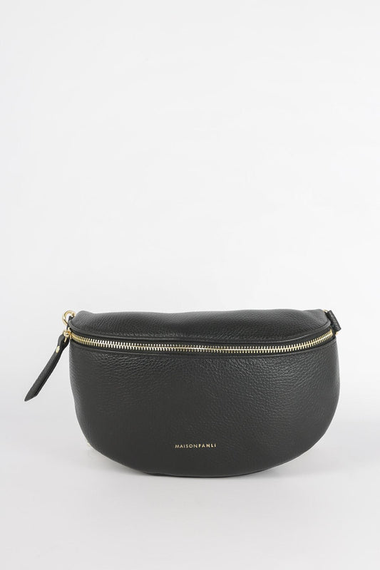 Mittisveski svart leður