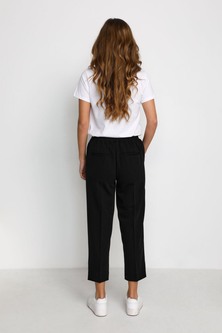 Sakura cropped buxur svartar - Kaffe