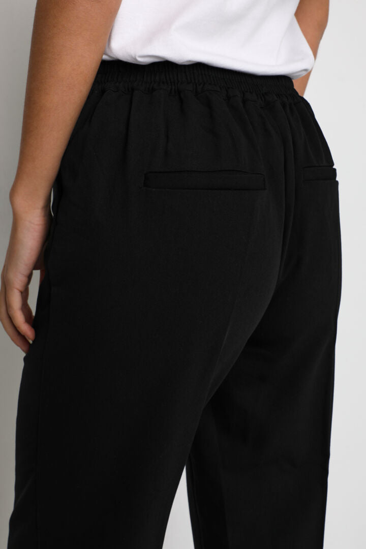 Sakura cropped buxur svartar - Kaffe