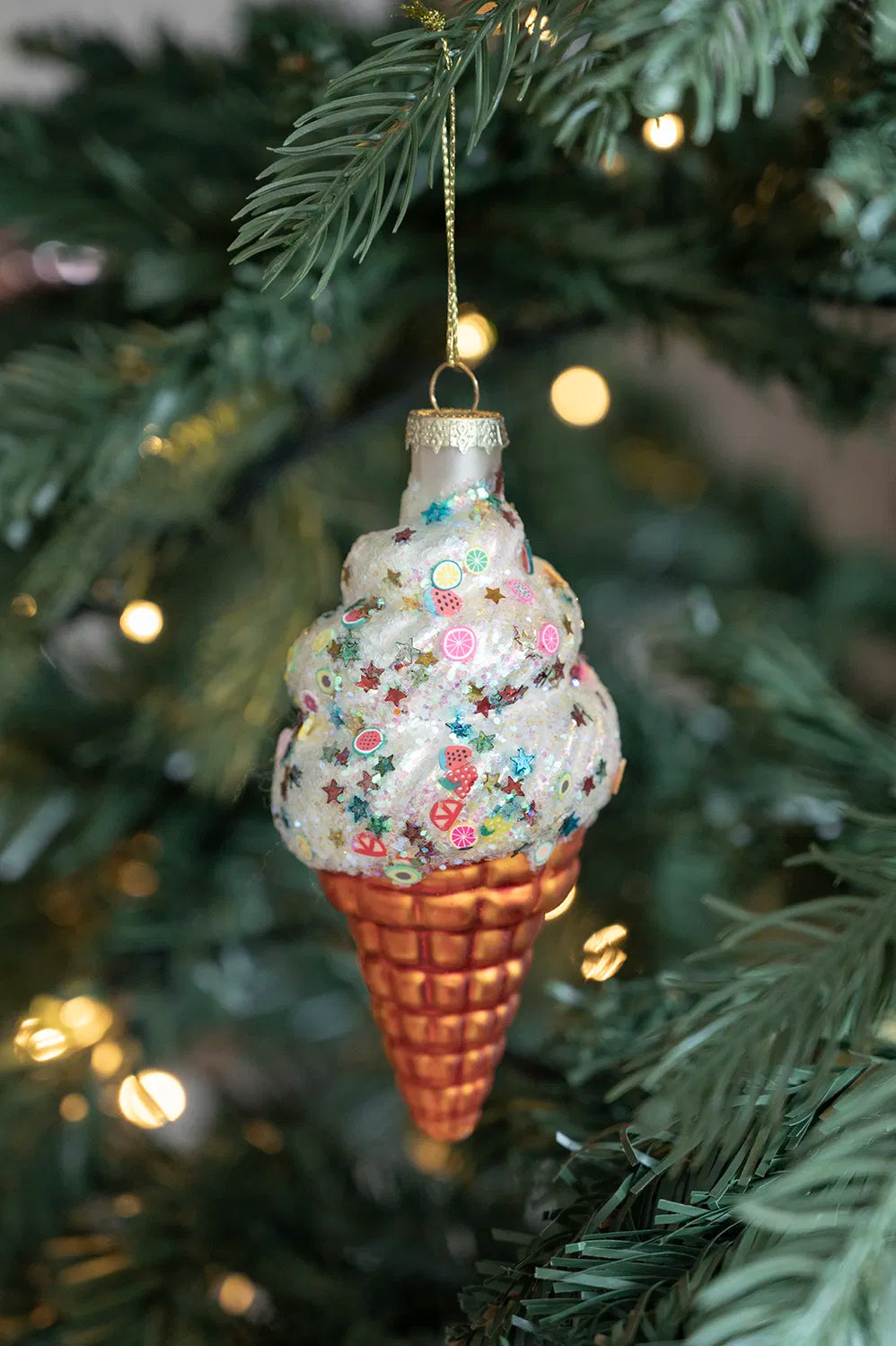 Jólaskraut ís í brauðformi til að hengja