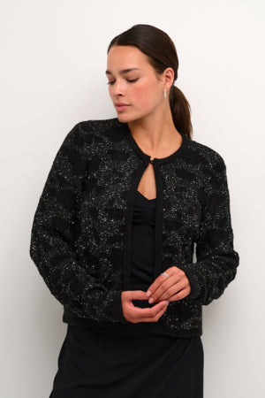 Mirijam cardigan peysa glitter svört - Kaffe