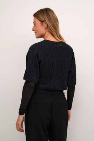 Cupid knit bolero cardigan shimmer