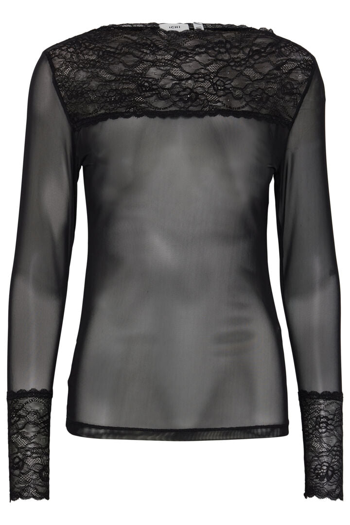 Odetta mesh bolur svartur - Ichi XS OG S