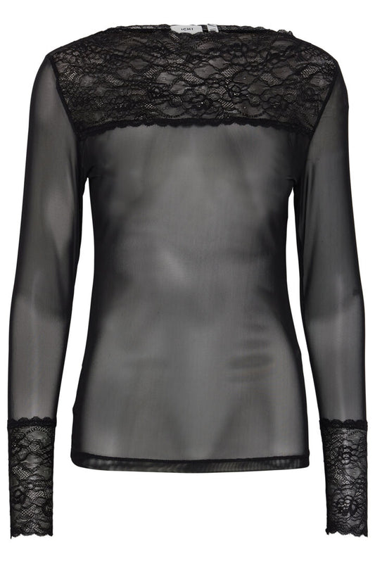 Odetta mesh bolur svartur - Ichi XS OG S