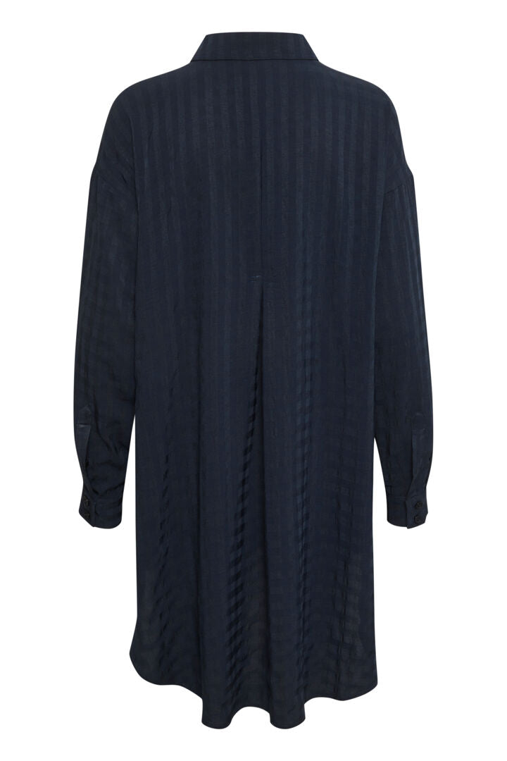 Halna skyrta dökkblá - My Essential wardrobe  BARA TIL Í 38
