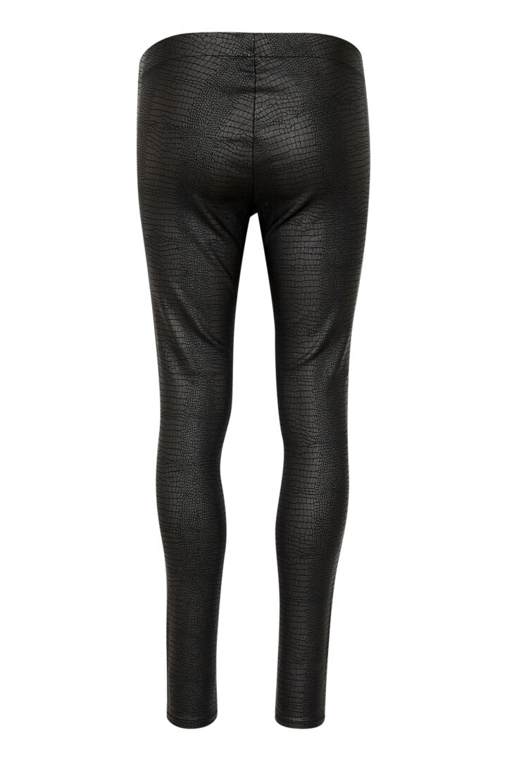 Bettine svartar pleður leggings - Culture