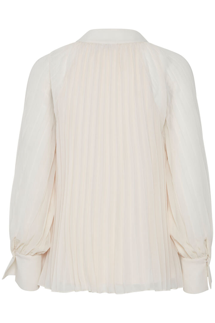 Pleats blússa kremuð - Fransa