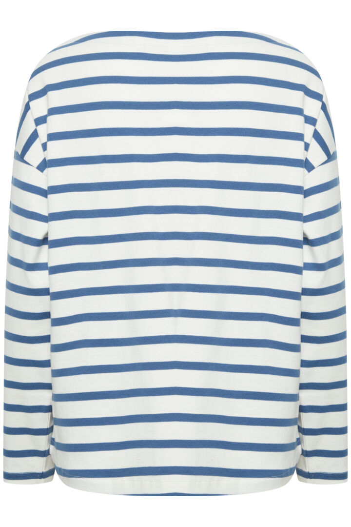 Amsi langerma bolur hvítur/blár - Fransa