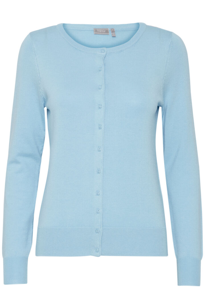 Blá hneppt peysa - Fransa