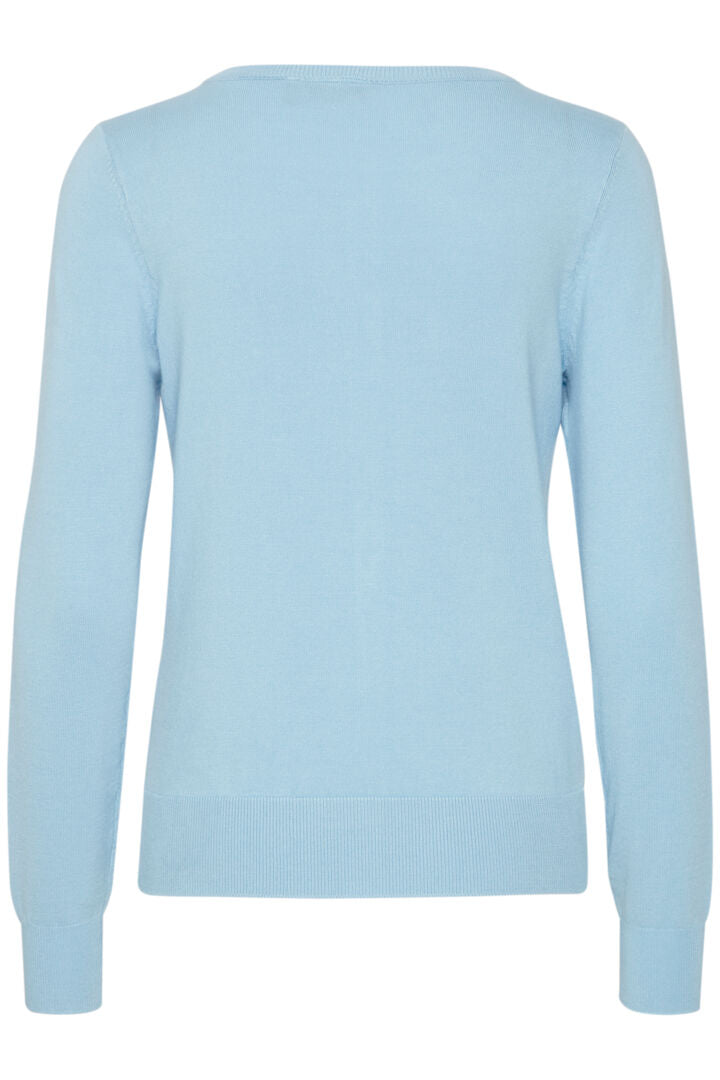 Blá hneppt peysa - Fransa