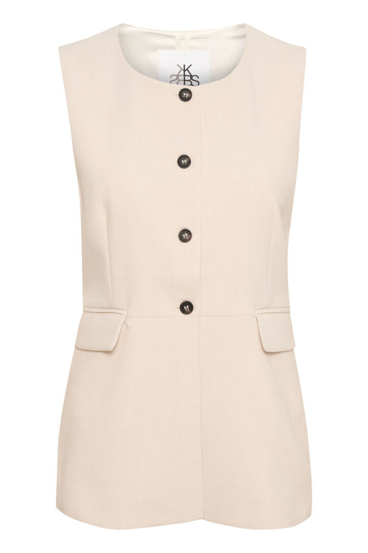 Nina vesti sítt beige - Karen By Simonsen