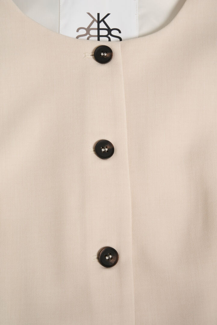 Nina vesti sítt beige - Karen By Simonsen