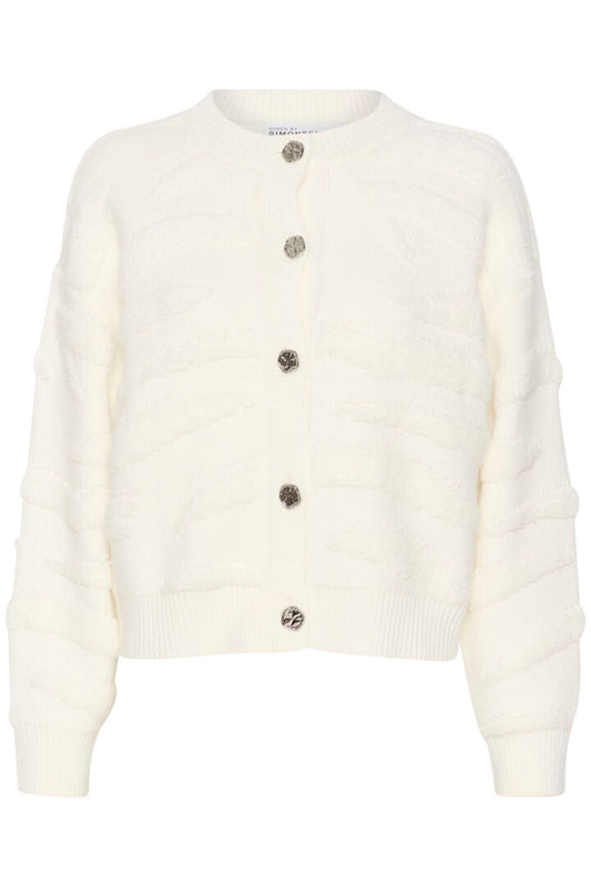 Rosanne peysa hvít hneppt - Karen By Simonsen