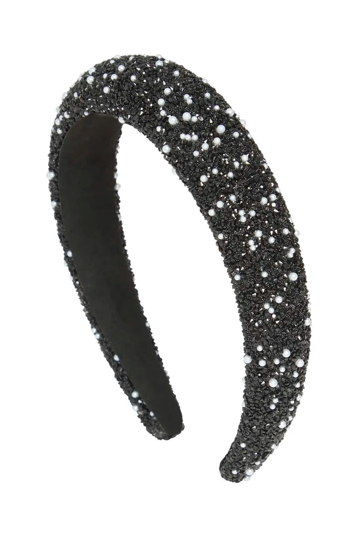 Carly hárspöng svört/perlu - Ichi