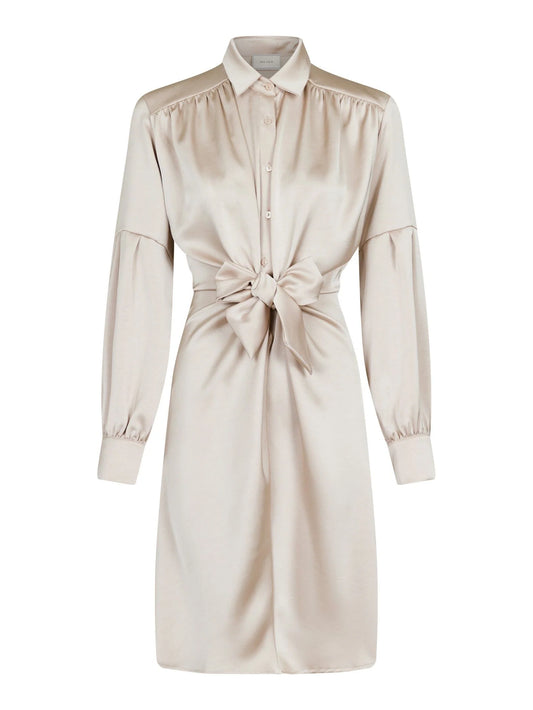 Nima satin kjóll sand - Neo Noir