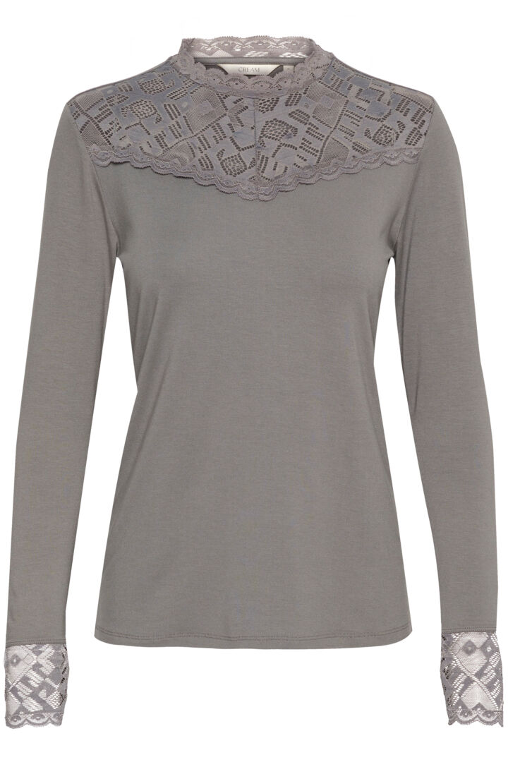 Rulla toppur grár - Cream BARA TIL Í XS