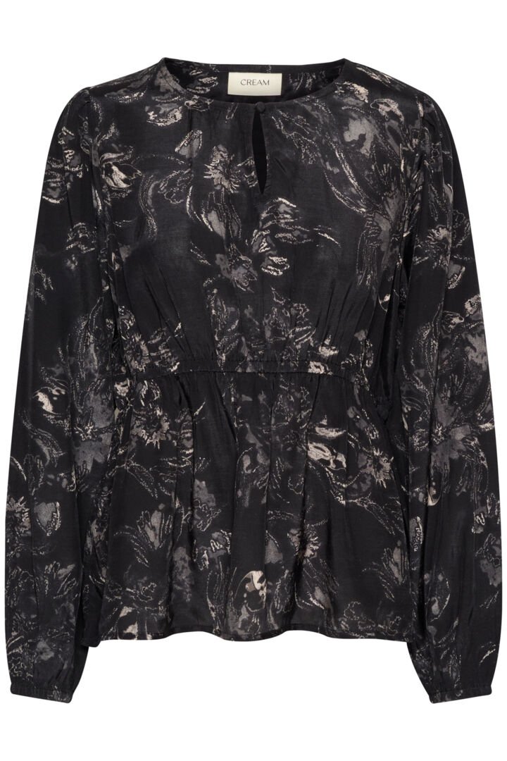 Lova blússa svört/grá - Cream