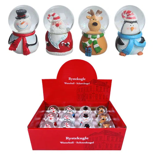 Jóla snjókúlur 4 mismunandi