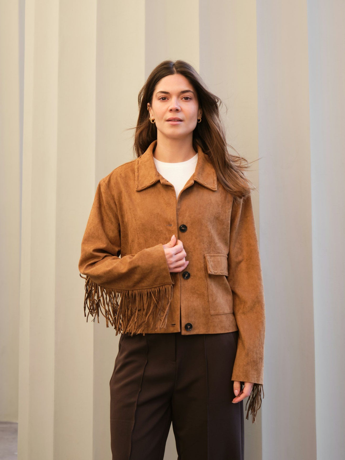 Lauron faux suede jakki - Neo Noir