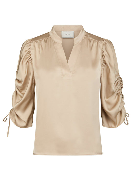 Alvira satin blússa - Neo Noir
