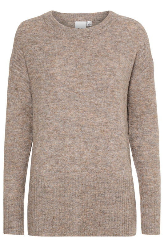 Kamara peysa síð brún - Ichi