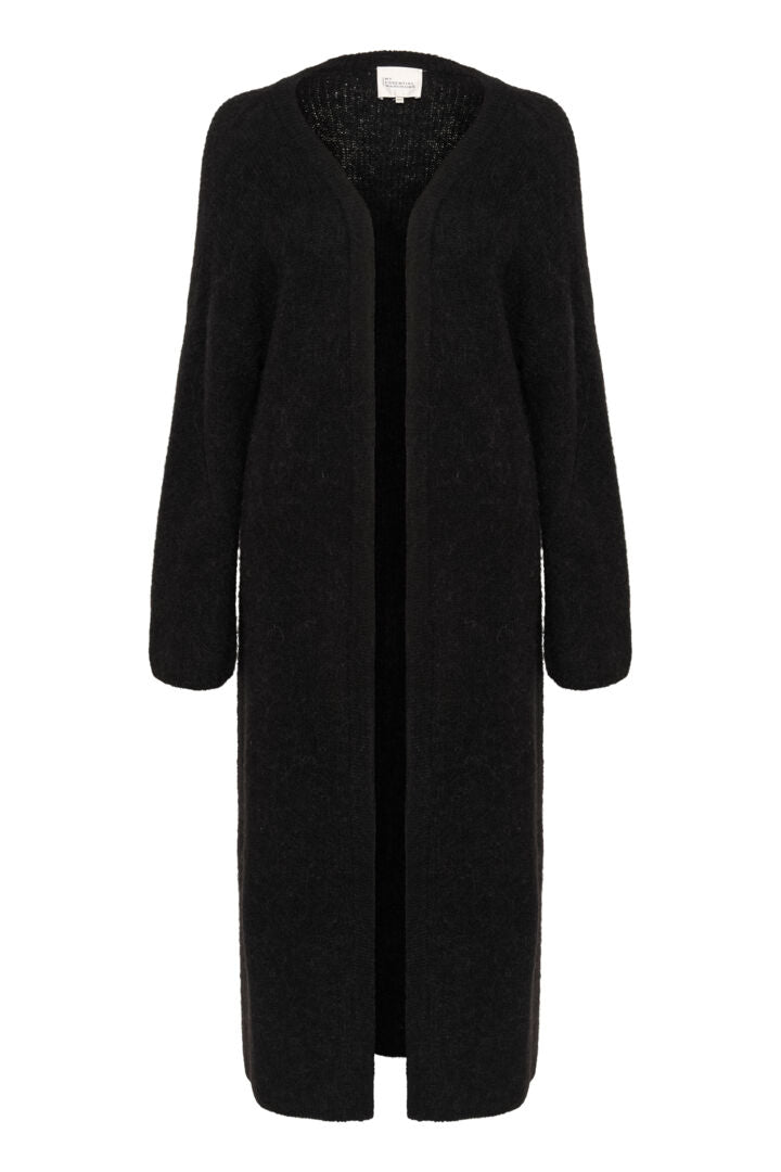 Rianna síð opin peysa svört - My Essential Wardrobe EIN TIL Í S/M