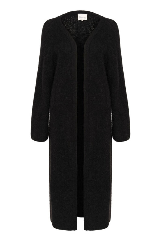 Rianna síð opin peysa svört - My Essential Wardrobe EIN TIL Í S/M