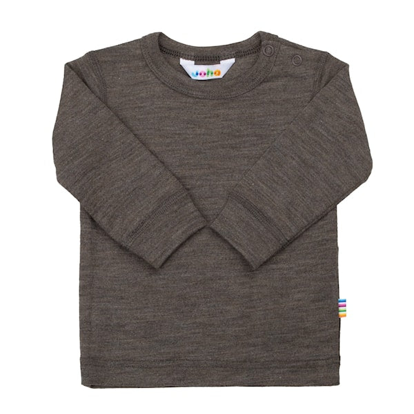 Peysa ull/silki brún - Joha