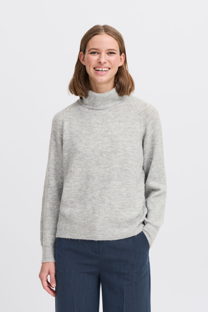 Monna rúllukragapeysa grá - Byoung